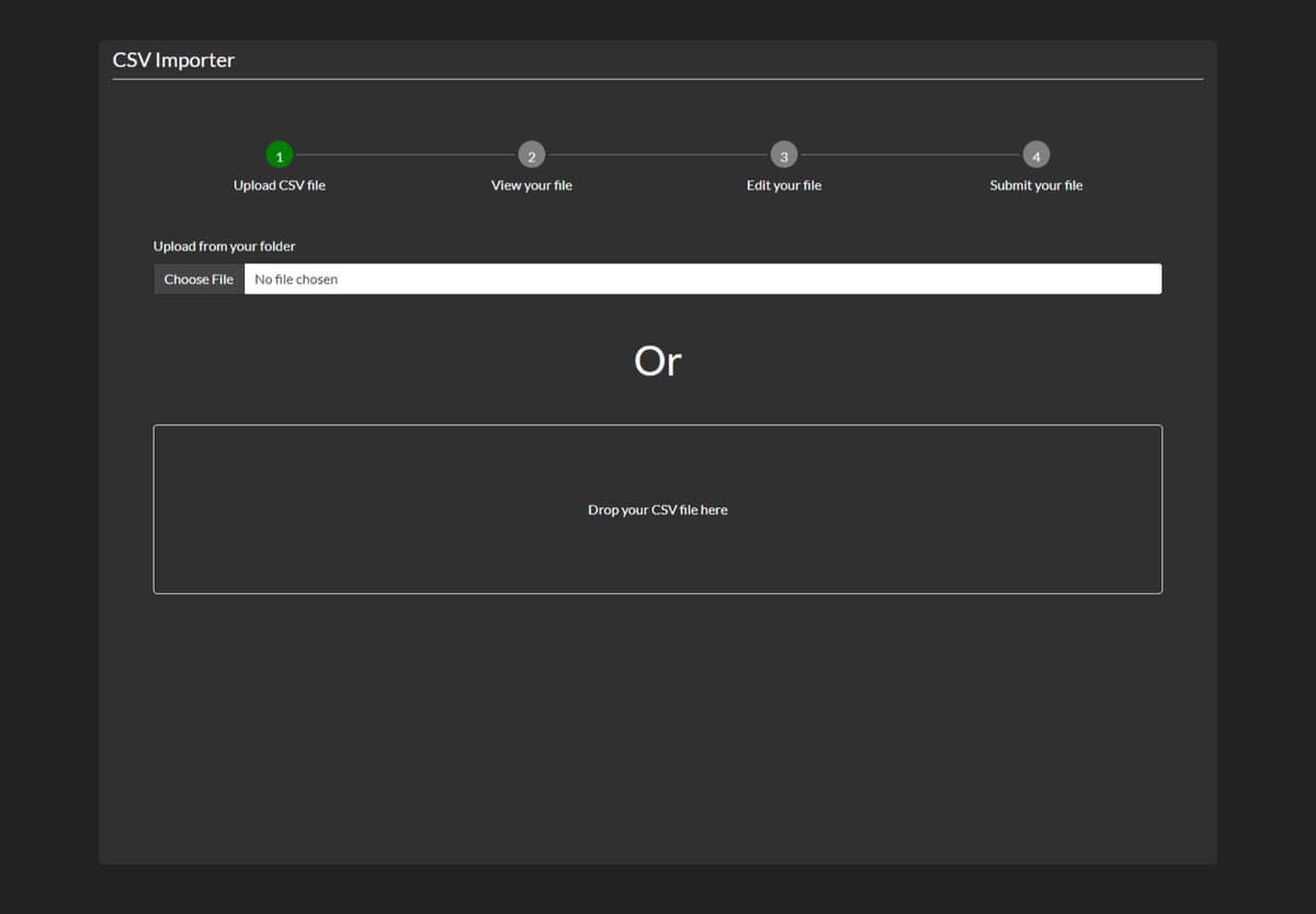 CSV Importer